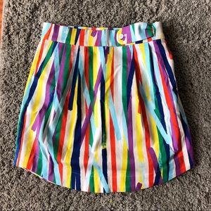 Kate Spade Abstract Pick-Up Sticks Shirttail Skirt